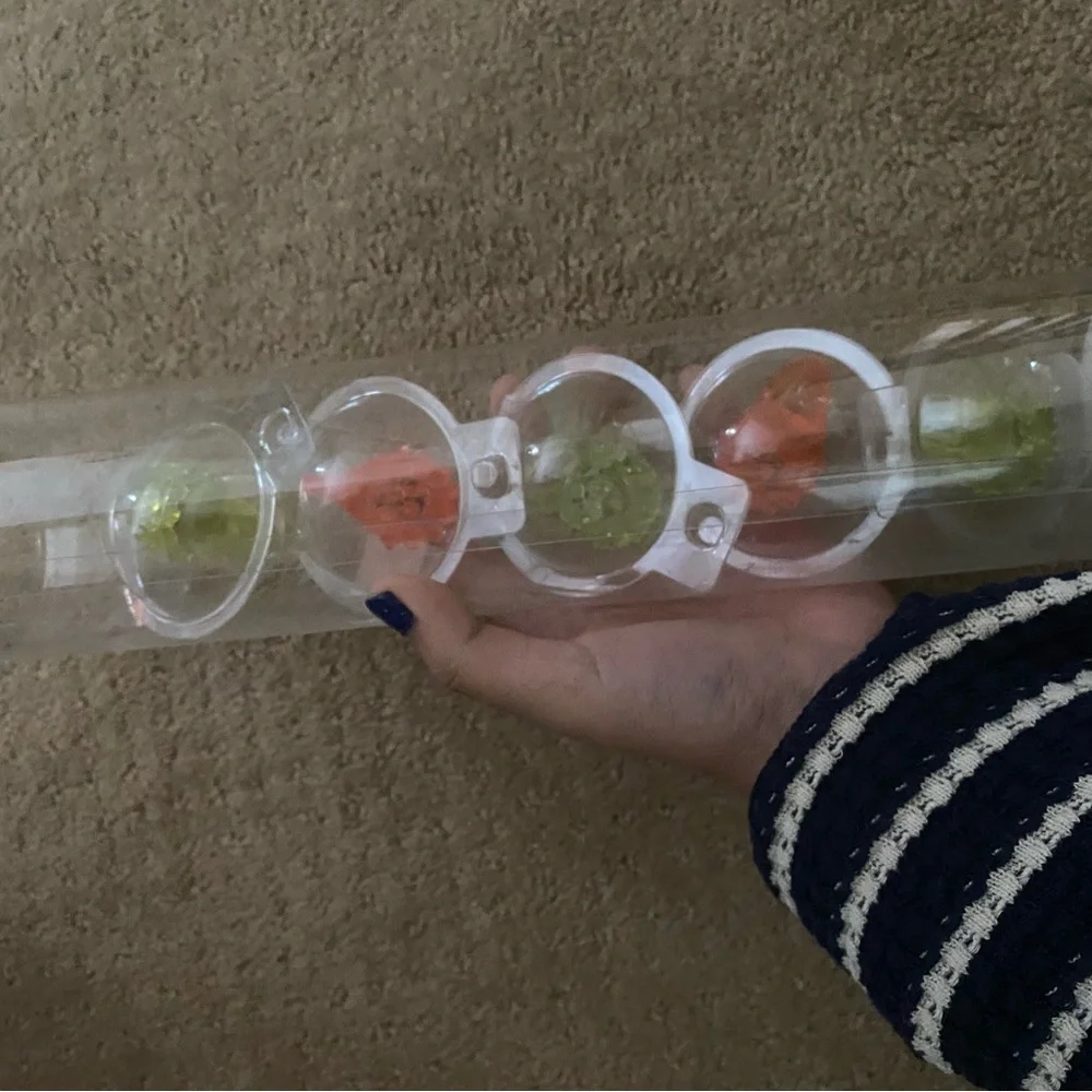 Colorful kids party light up rings